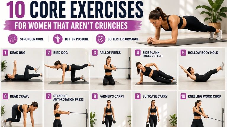 10 Core Exercises for Women That Aren't Crunches